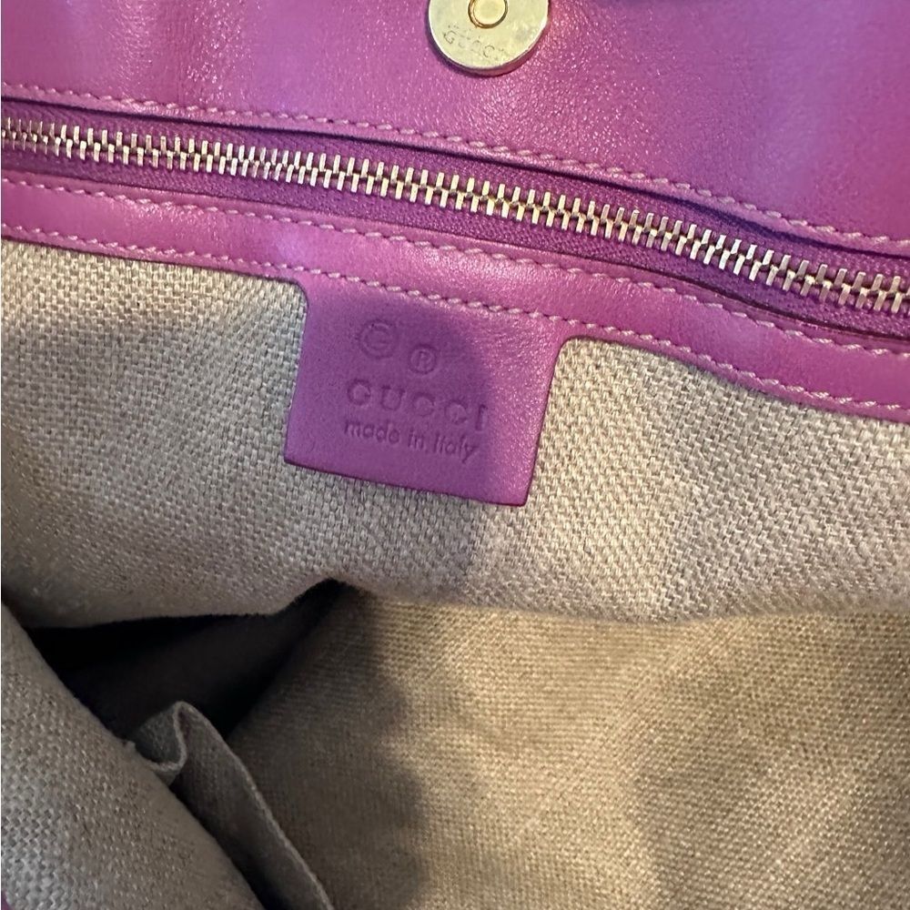Gucci Pink Floral Tote Bag - Picture 8 of 12